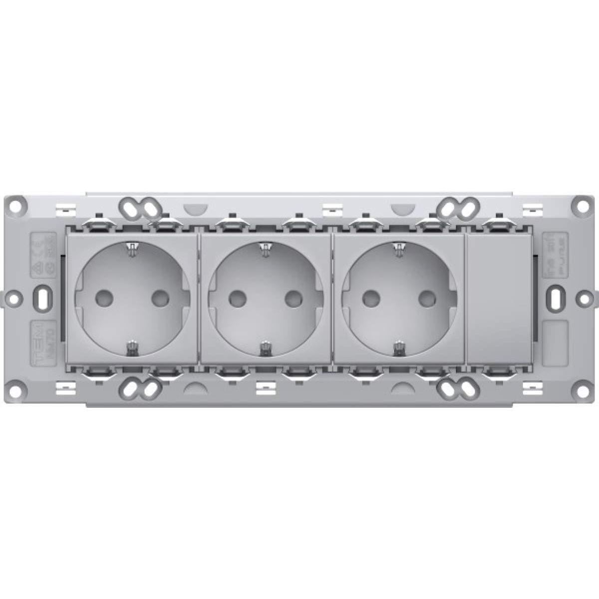 Bild von Magni Serie Modul Sets SOCKETS SET 3x Schutzkontakt 2P+E 16A (7 m), Netzwerkkabel