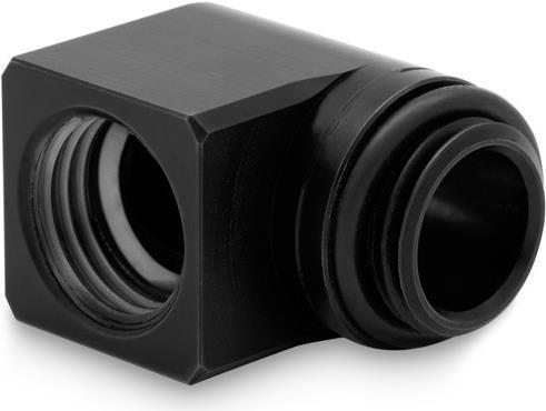 Bild von EKWB EK-Torque Micro Adapter 90 Grad G1/4 Zoll AG auf G1/4 Zoll IG - drehbar, Wasserkühlung Anschluss, Schwarz