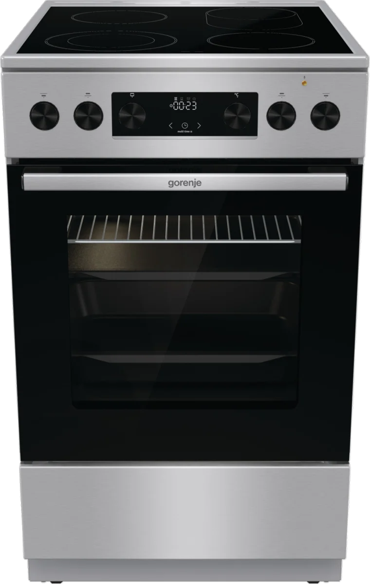 Bild von GORENJE Elektro-Standherd »GECS5C70XPA«, mit 2-fach-Teleskopauszug, Aqua Clean