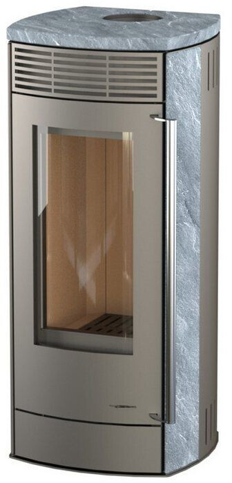 Bild von THERMIA Kaminofen »Neuwerk«, grau, Naturstein, 6 kW