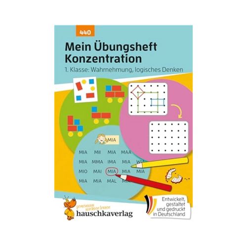 Bild von Hauschka Verlag 440 Mein Übungsheft Konzentration – 1. Klasse Gelb