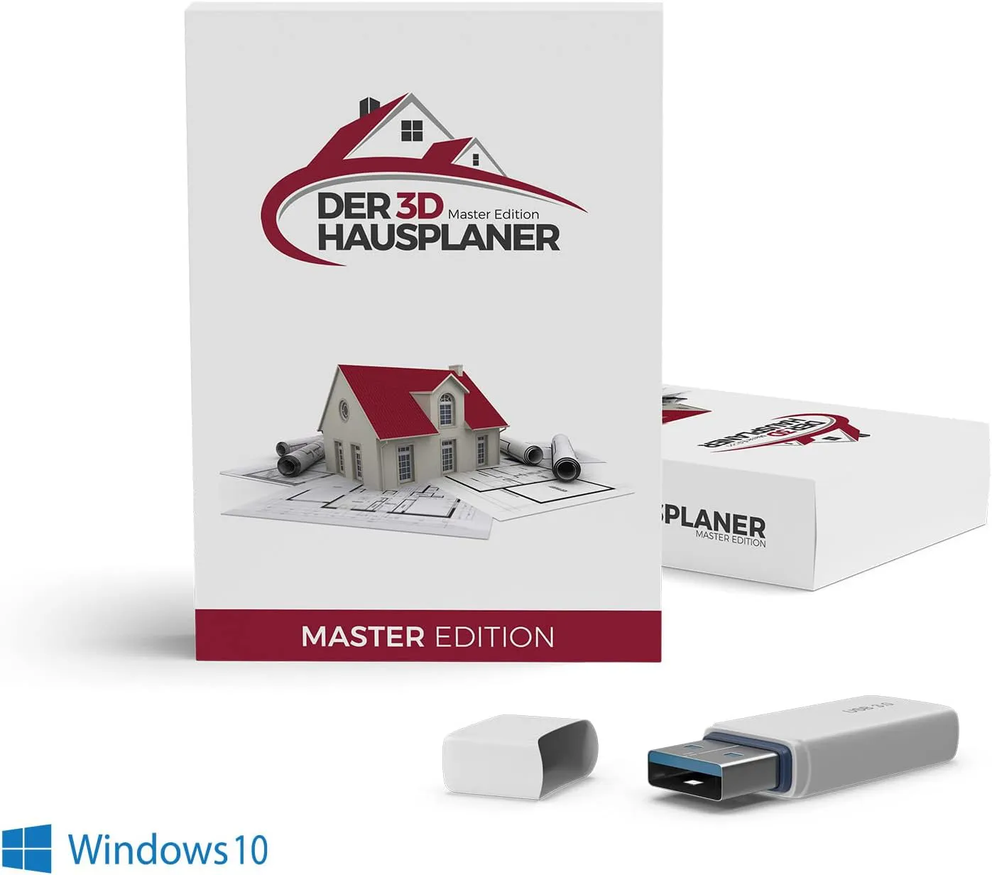 Bild von 3D Hausplaner Master Edition CAD Software für präzise und professionelle Hausplanung mit Grundrissen und 3D Visualisierung