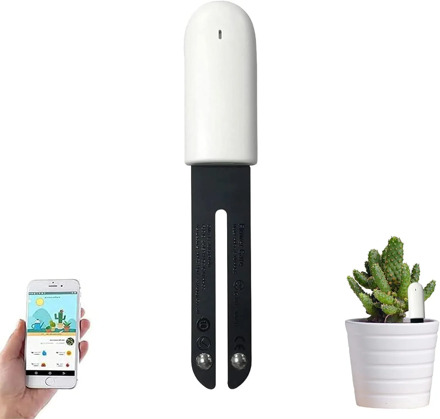 Bild von 4 in 1 Pflanzenfeuchtigkeitsmesser mit Mijia APP zur automatischen Überwachung von Feuchtigkeit, Licht, Fruchtbarkeit und Temperatur
