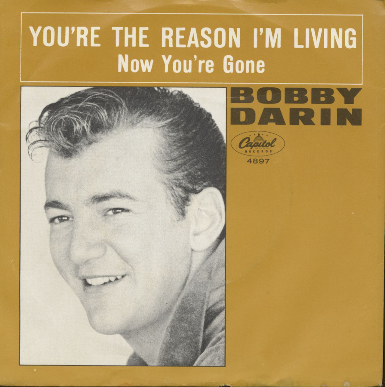 Bild von Bobby Darin - You're The Reason I'm Living - Now You're Gone (7inch, 45rpm, PS)