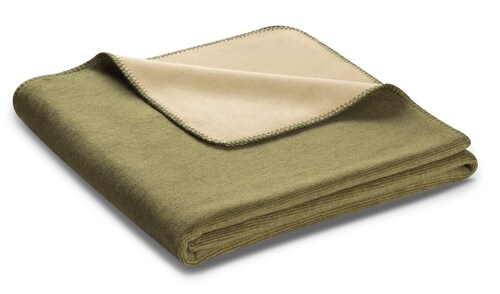 Bild von Wolldecke Wohn- und Kuscheldecke Melange Doubleface tolle Farben, Biederlack