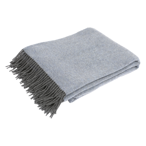 Bild von Biederlack® Plaid mit Kaschmir-Anteil in Grau