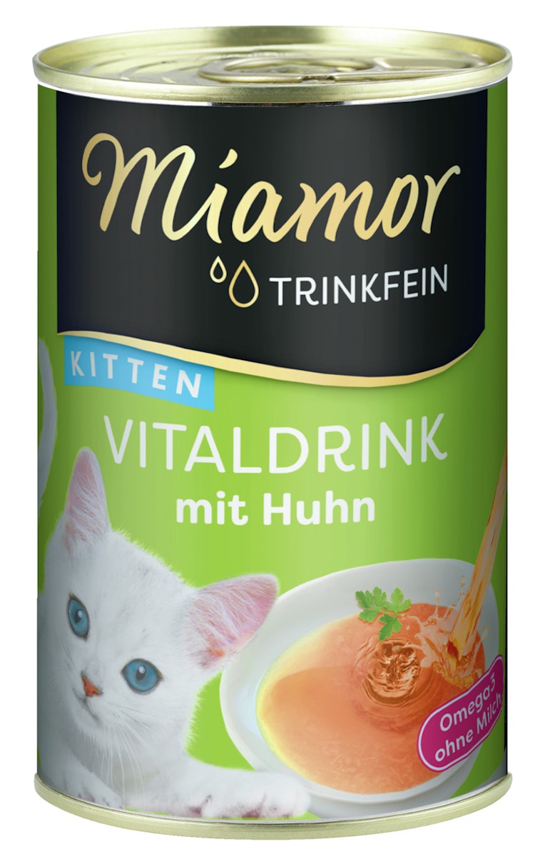 Bild von Miamor Trinkfein Vitaldrink 135ml Dose Nahrungsergänzung für Katzen Spezialfutter Kitten