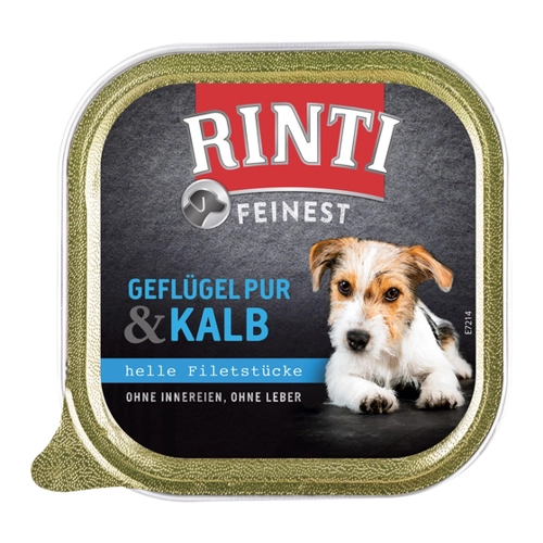Bild von Rinti Hunde-Nassfutter Feinest Geflügel und Kalb 150 g