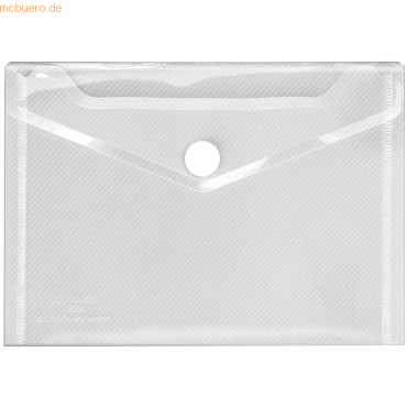 Bild von VELOFLEX 4560100 - Dokumentenhülle Crystal, 1 Stück, DIN A6, Dokumententasche mit Klettverschluss, PP, transparent