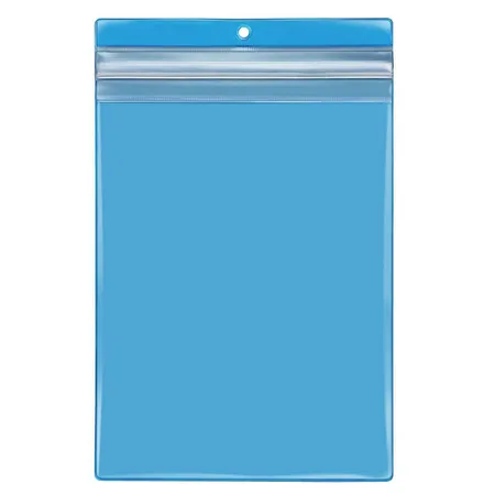 Bild von Veloflex 3305351 - Velobag Protect DIN A5, Schutzhülle, Sichttasche, mit Druckverschluss, PVC-Folie, 154 x 197 mm, blau, 1 Stück