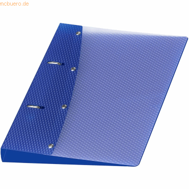 Bild von VELOFLEX 1151450 - Ringordner Diamond, Ringbuch, Ordner, DIN A5, 2-Ring-Mechanik, 20 mm, PP-Vollkunststoff, blau, 1 Stück