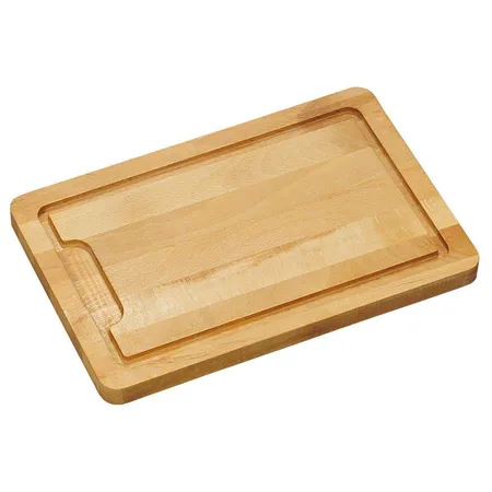 Bild von Kesper Tranchierbrett aus Buchenholz, 32 x 21 x 2 cm, mit Saftrinne, FSC-zertifiziert, geölt