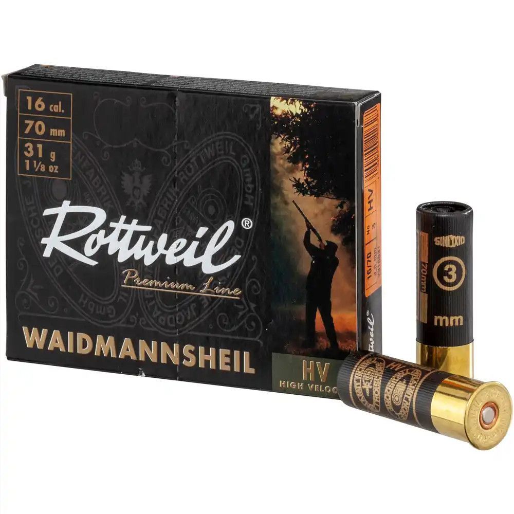 Bild von Rottweil 16/70 Waidmannsheil HV Plastik 4,0mm,10Schuss