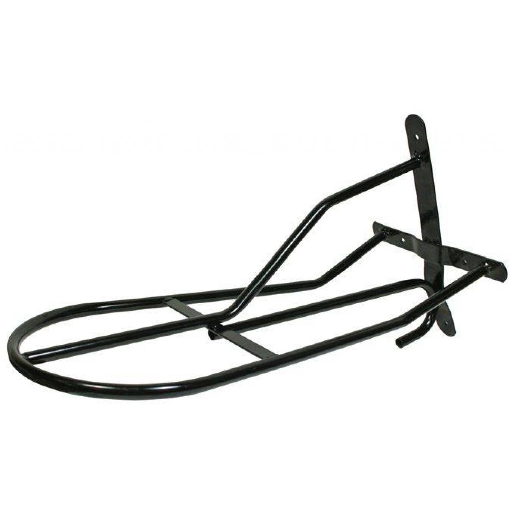 Bild von HKM Sattelhalter aus Metall, Wandmontage, schwarz