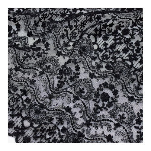Bild von Mode neue 130cm breite Nylon Spitze Stoff Baumwolle Stickerei