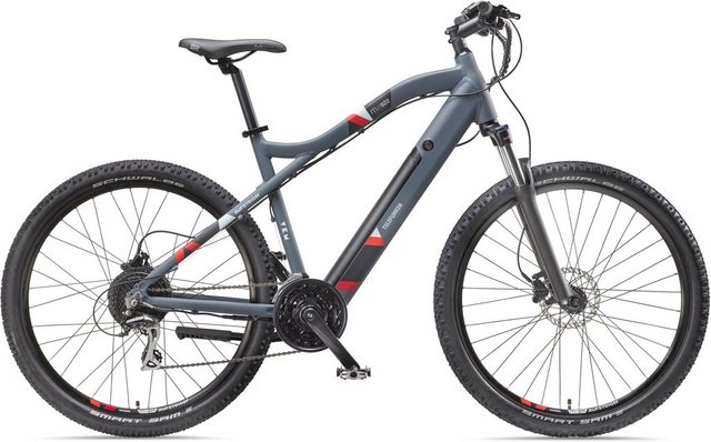 Bild von Telefunken E-Bike Mountainbike Aufsteiger M922, 24 Gang Shimano Acera Schaltwerk, Kettenschaltung, Heckmotor, 504 Wh, Pedelec, Elektrofahrrad für Damen u. Herren, MTB
