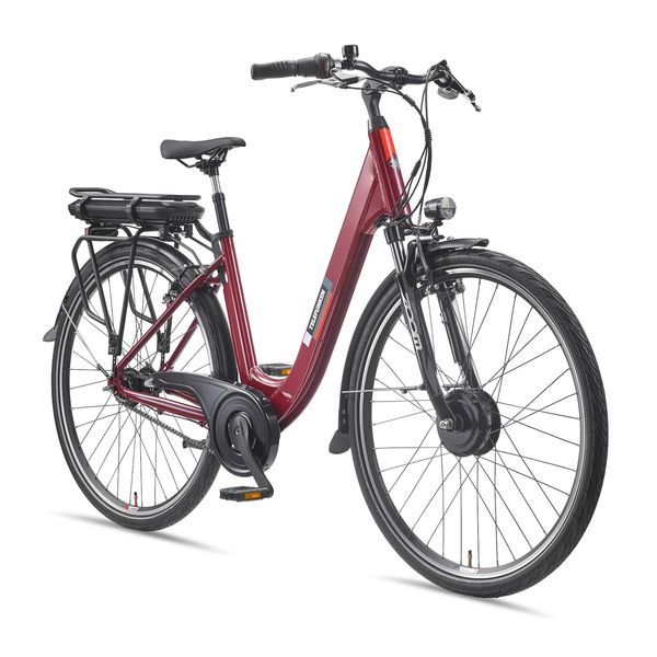 Bild von Telefunken E-Bike Cityrad Multitalent RC845, 7 Gang Shimano, Nabenschaltung, Frontmotor, 468 Wh, (28 Zoll, Straßenzulassung, ca. 100 km Reichweite), Pedelec, Elektrofahrrad für Herren u. Damen, tiefer Einstieg