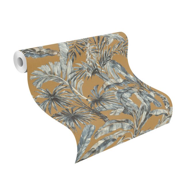 Bild von Rasch Vliestapete Florentine III 485264 Palmen Cognac 10,05x0,53m