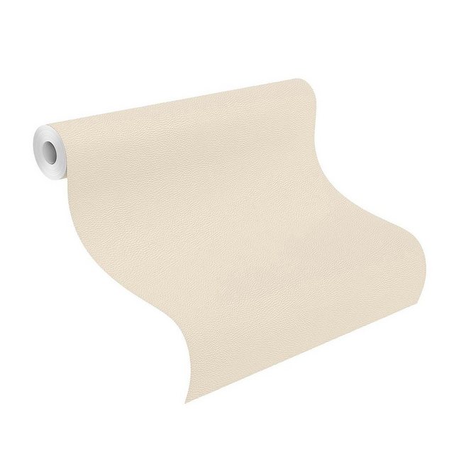 Bild von Rasch Vliestapete Leder Optik Elefant Struktur Uni Creme Beige 752625 African Queen 3