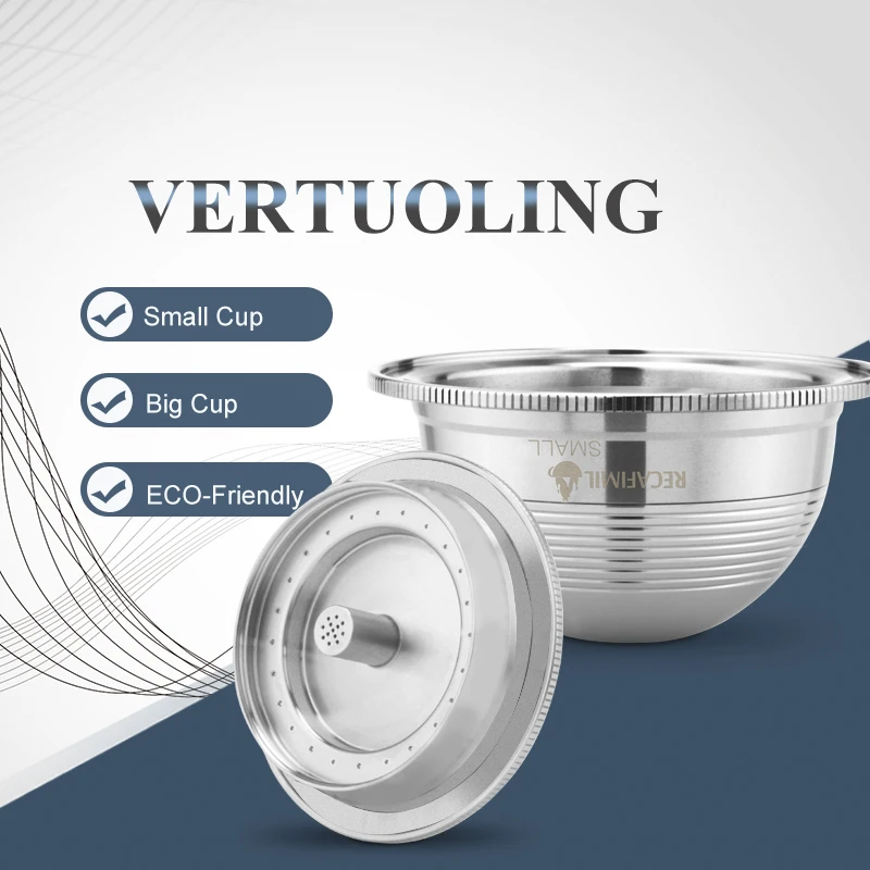 Bild von VIP Link 70ML Für Nespresso Vertuo Vertuoline Plus GCA1 Delonghi ENV135 Edelstahl Nachfüllbar