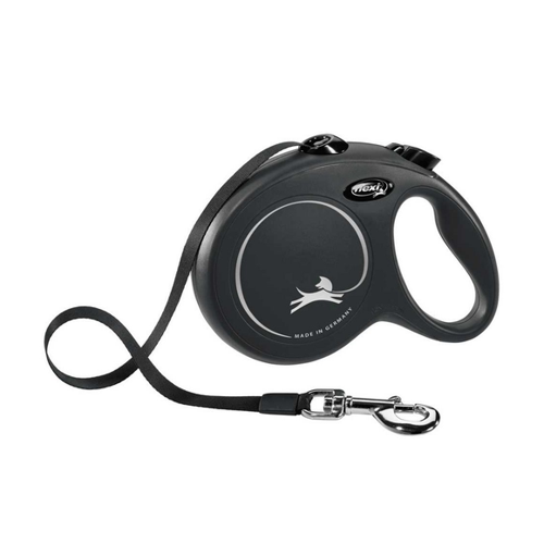 Bild von Flexi New Classic Tape Black Large 5m – Die perfekte Leine für Ihren Hund