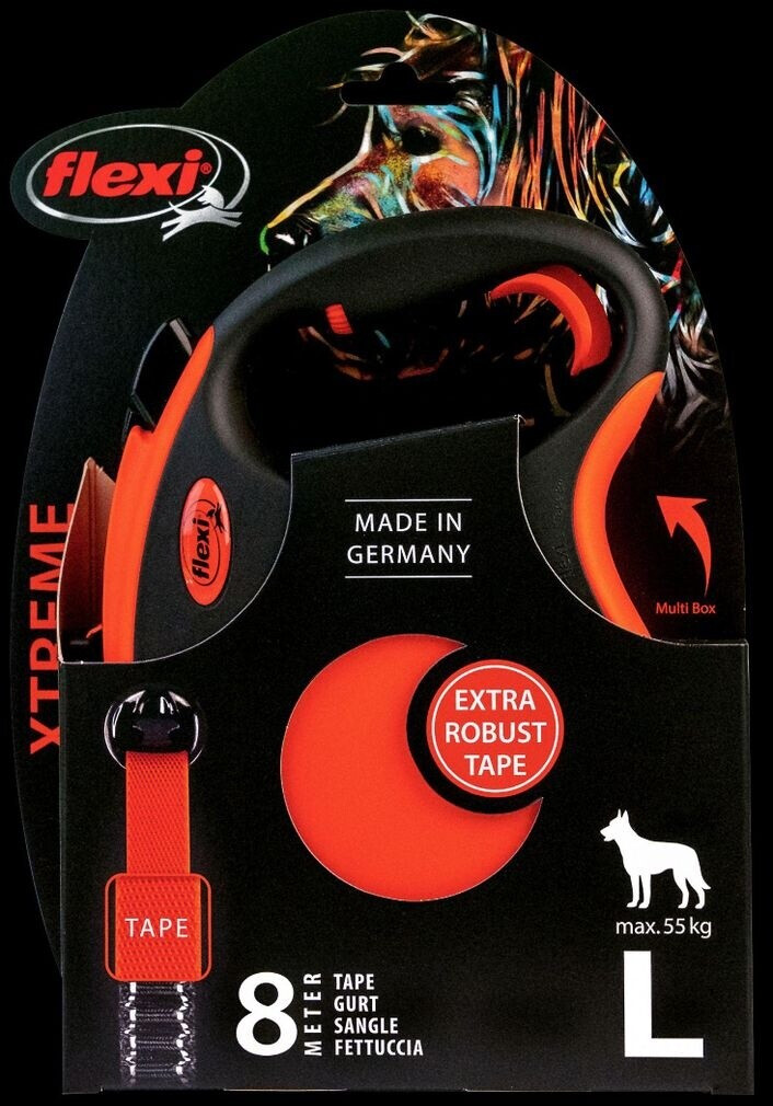 Bild von Flexi XT30T8-251-OR Leine Xtreme L Tape 8m orange