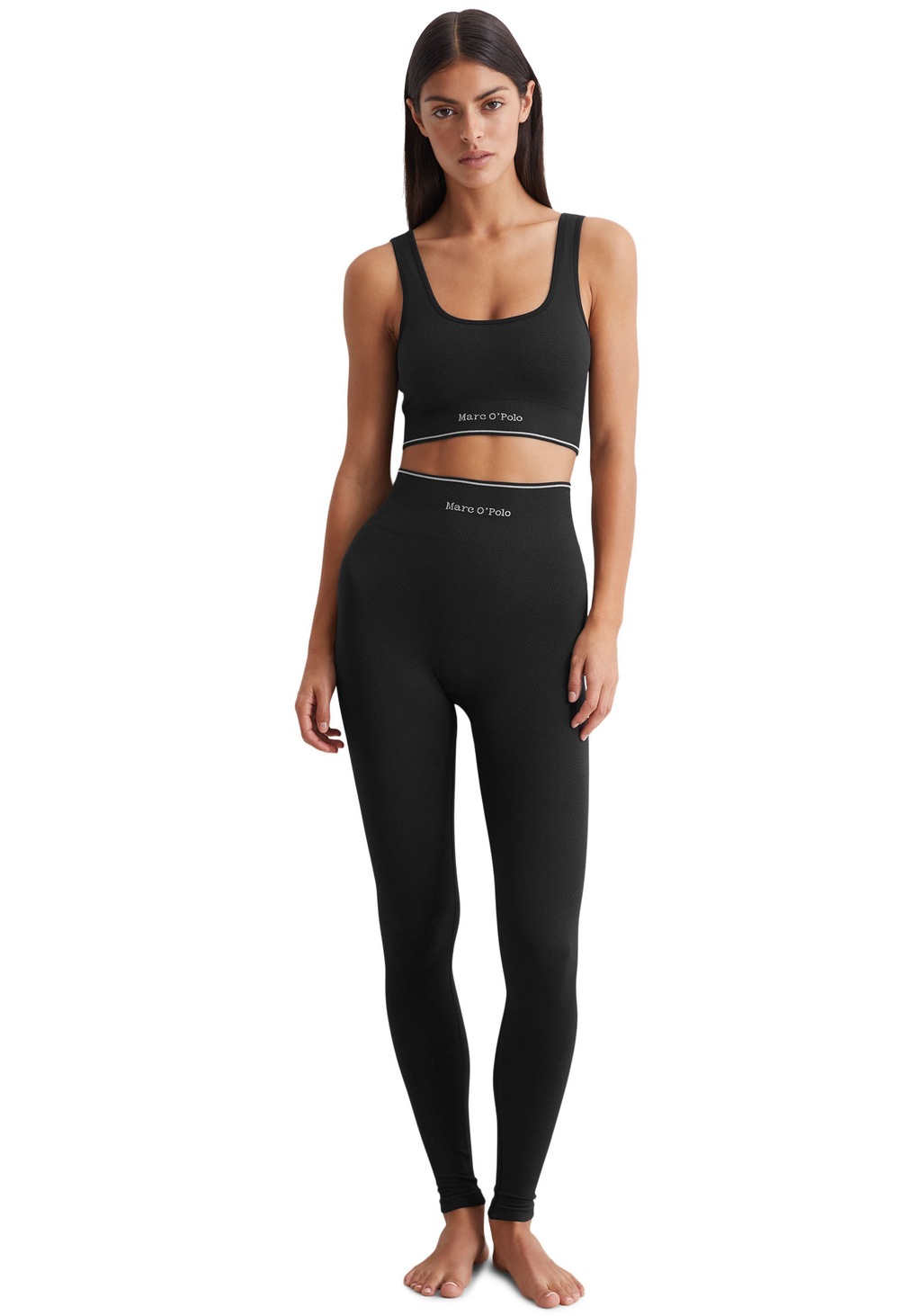 Bild von Marc O'Polo Leggings kontrastige Streifen und eingearbeitetes Logo