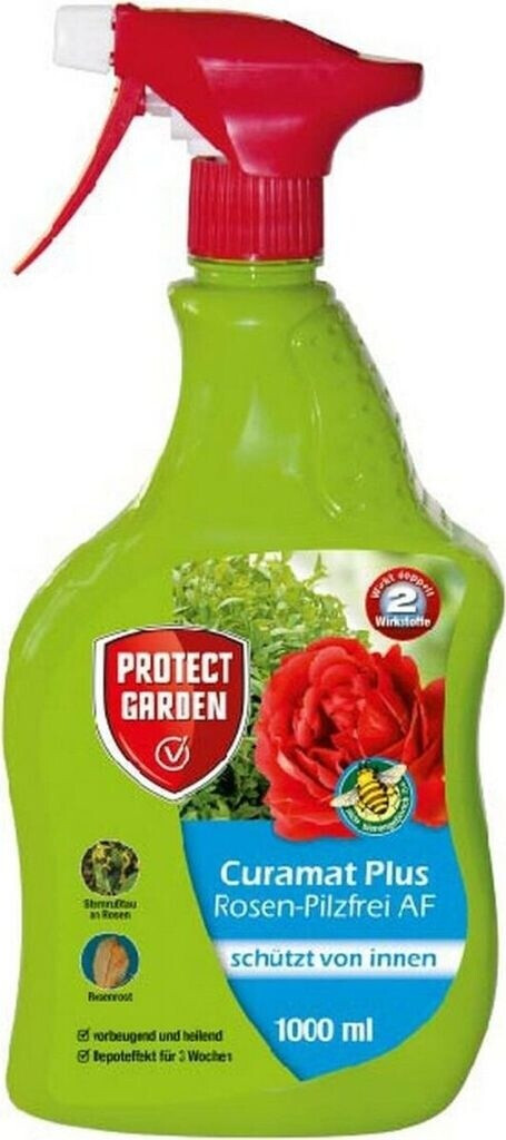 Bild von PROTECT GARDEN Curamat Plus Rosen-Pilzfrei Spray, anwendungsfertiges Spray gegen Pilzkrankheiten an Rosen und Zierpflanzen, 1 Liter