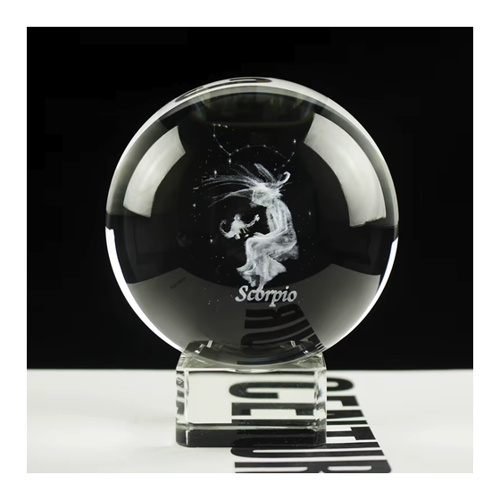 Bild von Kreatives 3D Sternzeichen Glas Ball Ornament für besondere Anlässe