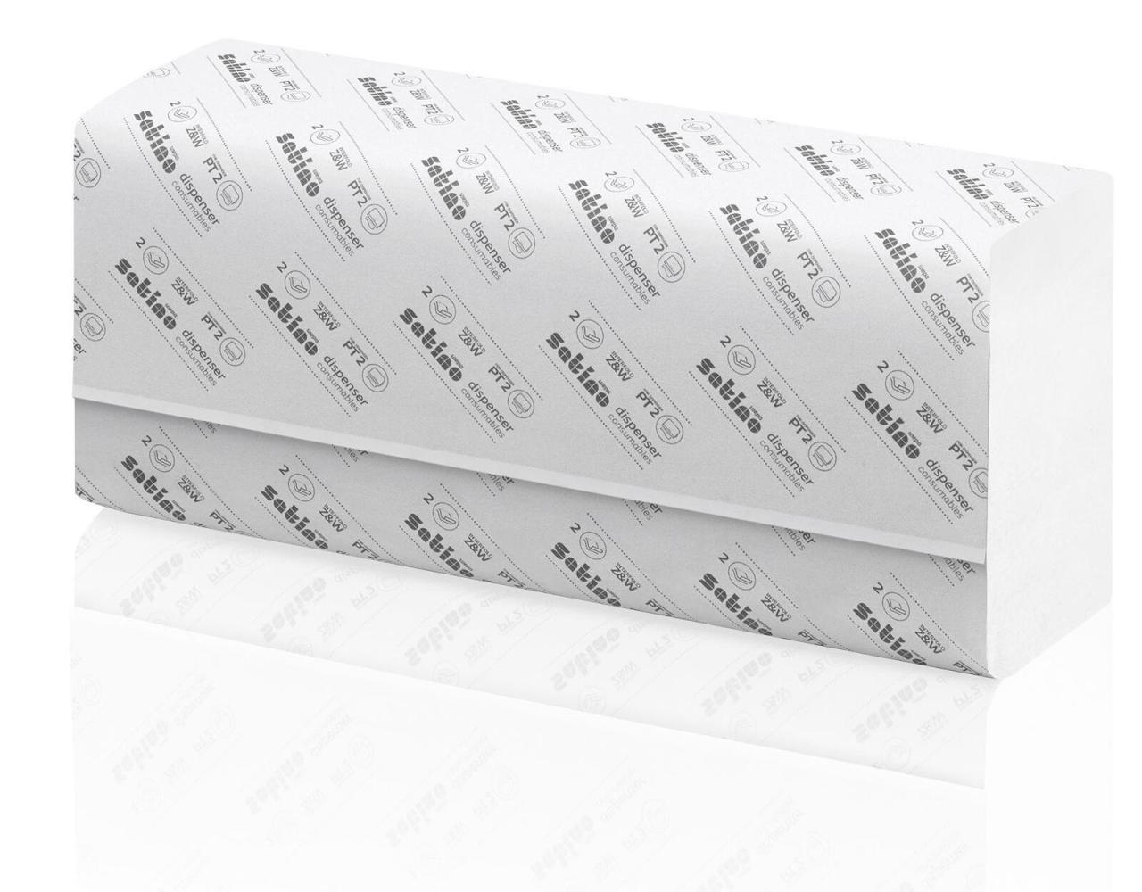 Bild von Satino by WEPA Comfort Handtuchpapier - 277340 - PT2-kompatibel - 3000 Blatt - 2-lagig - 100% Recycling-Papier