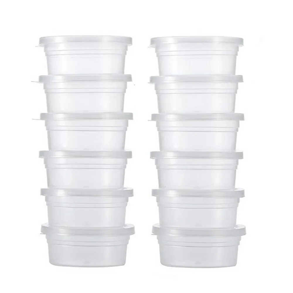 Bild von 2023 12 Pc Schleim Lagerung Container Schaum Ball Lagerung Cups Behälter Mit Deckel küche lagerung