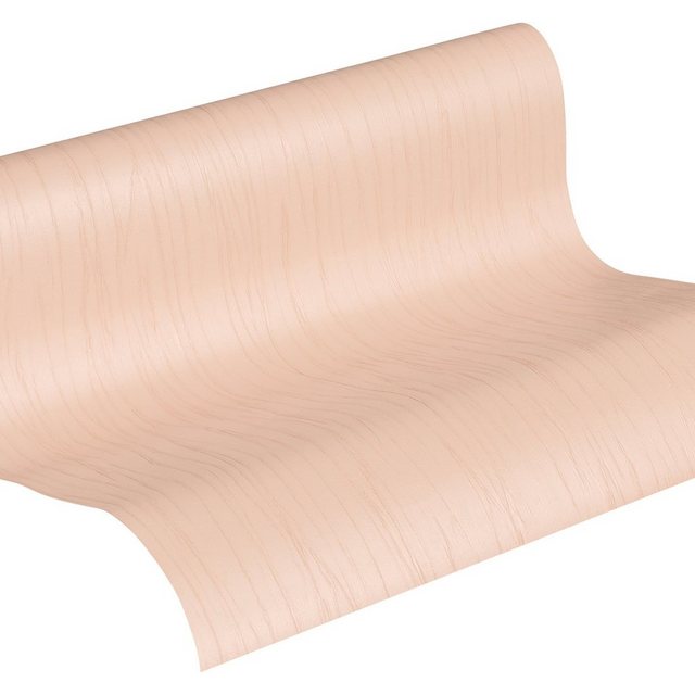Bild von Bricoflor Rosa Tapete mit Struktur Pastell Vliestapete mit Vinyl Einfarbig Uni Vlies Strukturtapete Dezent Ideal für Schlafzimmer und Wohnzimmer