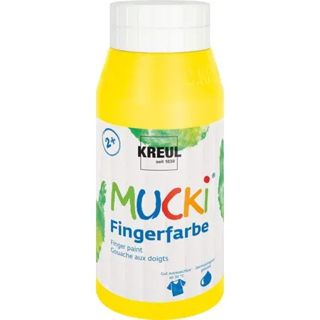 Bild von KREUL Fingerfarbe , MUCKI, , gelb, 750 ml