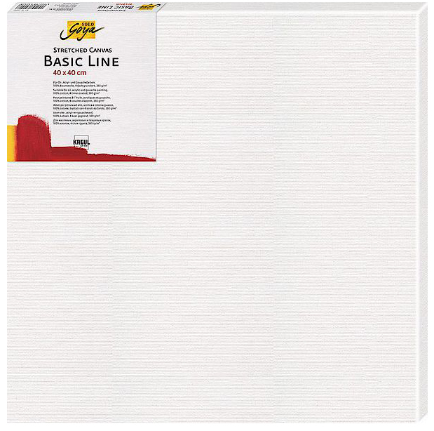 Bild von KREUL 61824 - Solo Goya Stretched Canvas Basic Line, Keilrahmen 18 x 24 cm, mit Leinwand aus Baumwolle 4 fach grundiert, ideal für Öl-, Acryl- und Gouachefarben