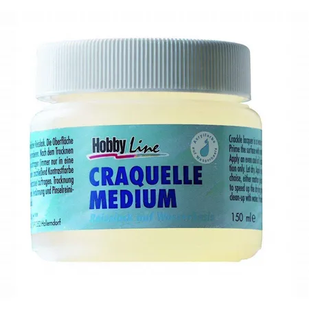 Bild von KREUL 79420 - Craquelle Medium, 150 ml Dose, Reißlack für antike Effekte und Erzeugung eines Used Looks auf Terrakottatöpfen, Vasen, Holzboxen und Bilderrahmen