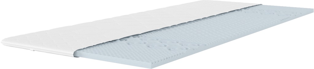 Bild von my home, Topper Fantasy, 7 Zonen Topper in 90x200, 140x200 cm und weitere Größen, 4 cm hoch, Komfortschaum, Ideal für Boxspringmatratzen, Baumwoll-Bezug kochfest bis 95 °C