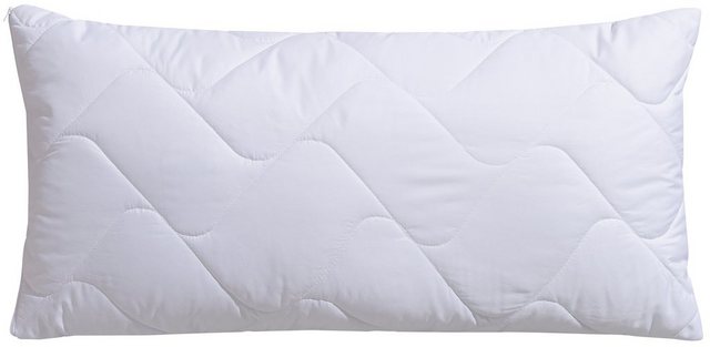 Bild von fan Microfaserkissen Microfaser kochfest, Kopfkissen ist made in Germany, Füllung: 100% Polyester, Bezug: 100% Polyester, Bauchschläfer, Rückenschläfer, Seitenschläfer, Kissen 40x80 cm, 80x80 cm, allergiker geeignet (Hausstauballergiker)