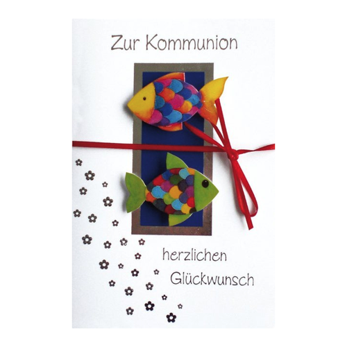 Bild von BSB Grußkarten Kommunion - Glückwunschkarte im Format 11,5 x 17 cm mit Briefumschlag