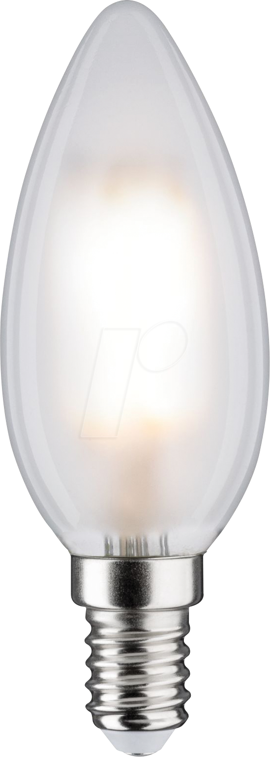 Bild von Paulmann 28727 LED Lampe Kerze 5W dimmbar Leuchtmittel Matt, Weiß Beleuchtung Kunststoff Licht 4000K E14