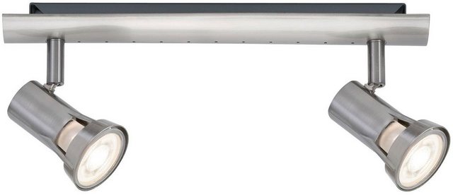 Bild von Paulmann 66699 Spotlight Teja max 2x10W GU10 Nickel satiniert 230V Metall Deckenleuchte Lampe LED Deckenlampe ohne Leuchtmittel Deckenstrahler