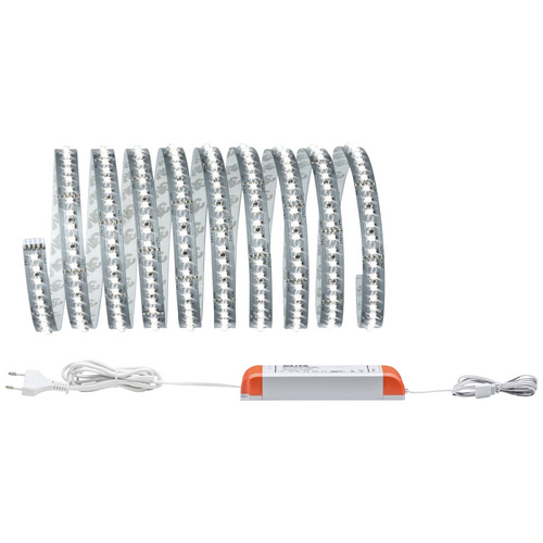 Bild von Paulmann 70589 LED Stripe MaxLED 1000 Basisset 3m Tageslichtweiß 34W 230/24V 60VA Silber LED Lichtband Lichtstreifen Lichtschlauch