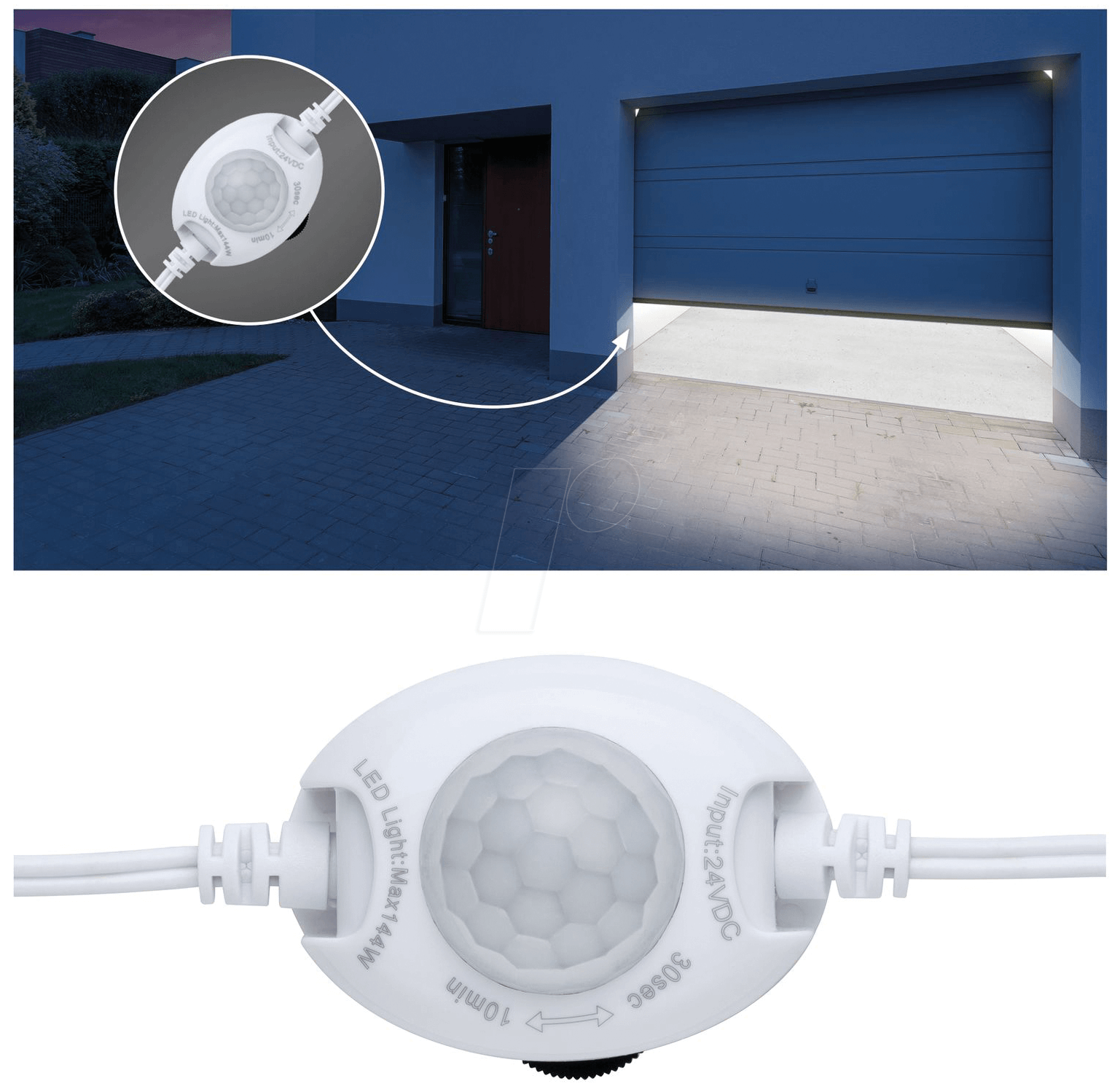 Bild von Paulmann 70974 LED Stripe MaxLED Night Bewegungssensor max. 144 Watt Lichtband Weiß Lichtstreifen Kunststoff LED Band