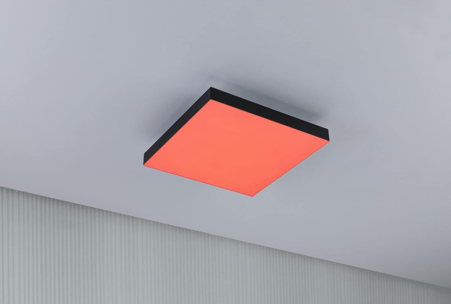 Bild von Paulmann 79906 LED Panel Velora Rainbow eckig incl. 1x31 W dimmbar dynamicRGBW Farbsteuerung Weiß Metall Deckenleuchte 3000 K