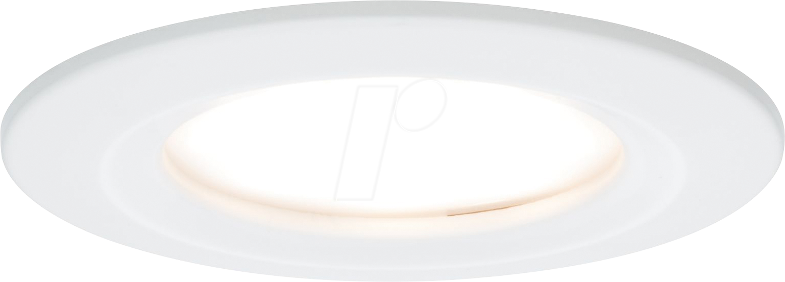Bild von Paulmann LED Einbaustrahler Paulmann LED Einbauleuchte Nova Coin weiß-matt Ø, Inkl. Leuchtmittel, Nicht dimmbar nicht Smart Home-fähig ohne Bewegungsmelder