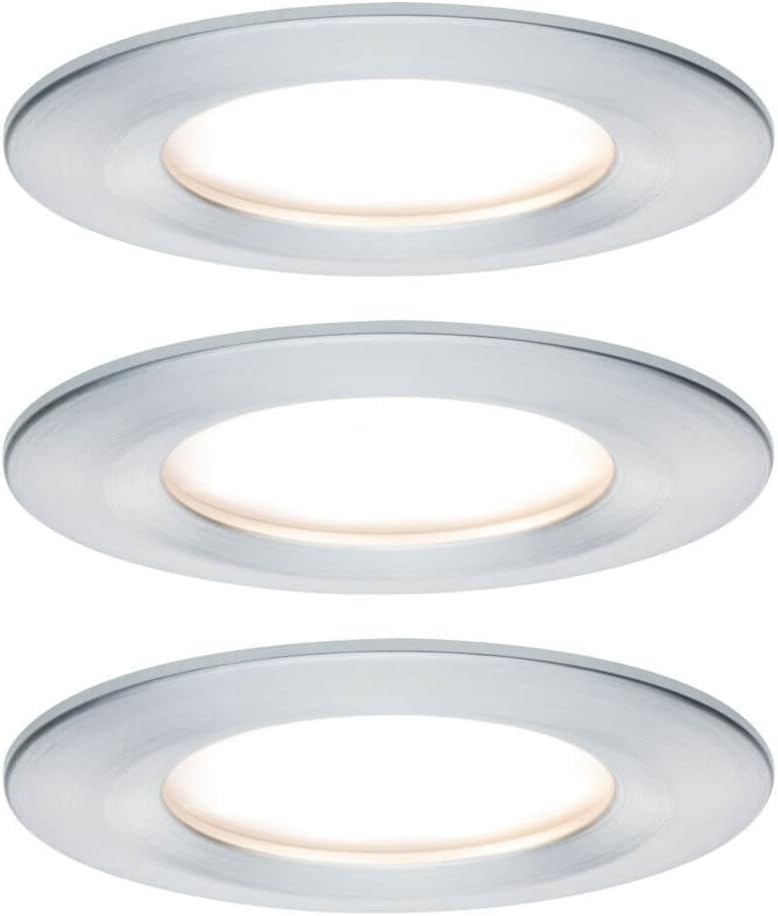 Bild von Paulmann 93493 Einbauleuchte LED Coin Nova rund 6,5W Eisen 1er-Set starr 3-Stufen-Dimmbar IP44 spritzwassergeschützt