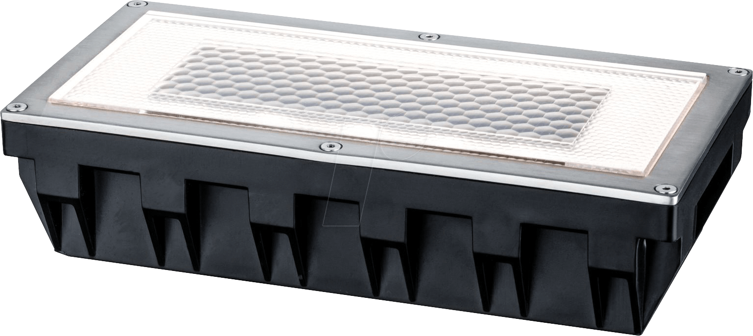 Bild von Paulmann 93775 Bodeneinbauleuchten-Set Solar Einbaustrahler Box LED Spot Edelstahl 1er Set 1x0,6W inkl. Leuchtmittel Außenbereich begehbar, Klar