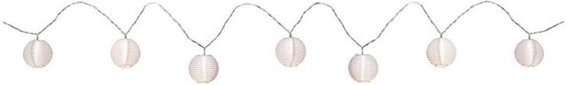 Bild von Paulmann 94166 LED Akkuleuchte Outdoor Lichterkette 7er Mobile Lampion incl. 7x0,02 Watt IP44 Mobiles Licht Weiß Akkulampe Kunststoff Kabellos 3000 K
