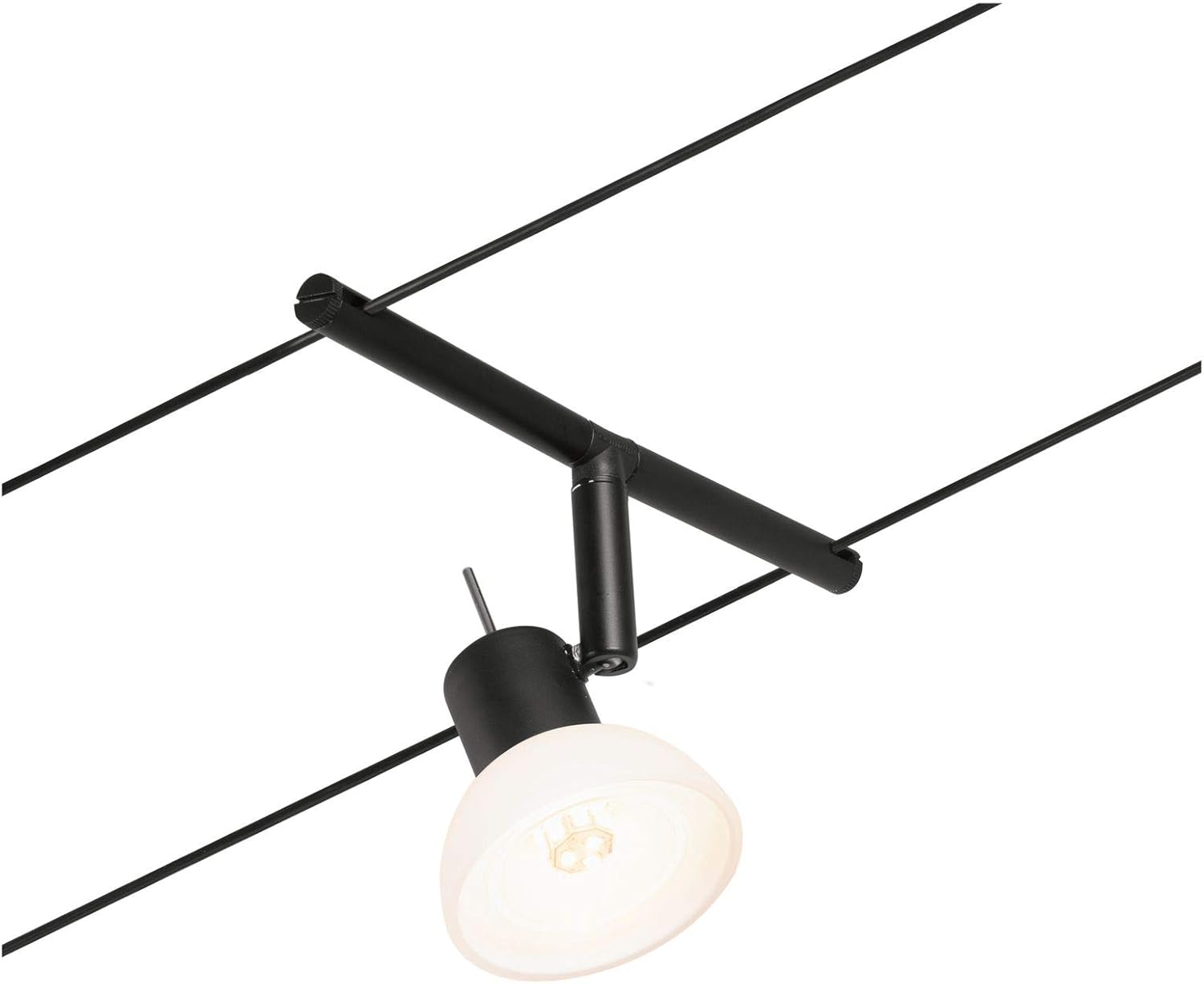 Bild von Paulmann 94449 CorDuo Seilsytem Spot Sheela DC max. 10 Watt Seilleuchte erweiterbar Chrom matt Kunststoff GU5,3 Drahtseilsystem ohne Leuchtmittel