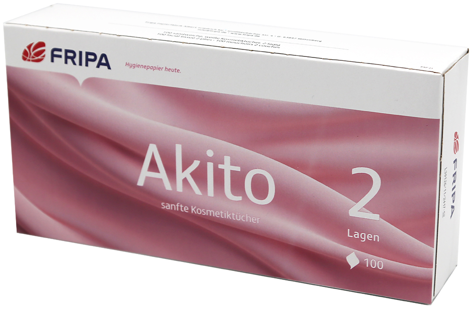 Bild von Fripa Kosmetiktücher Akito, 2-lagig, hochweiß