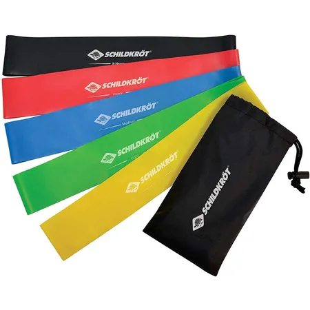 Bild von Schildkröt Fitness Resistance Bands, 5er Set mit verschiedenen Härtegraden, inkl. Tragetasche